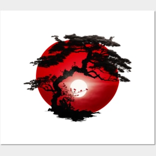 Bonsai World, Bonsai Tree Red Dawn Posters and Art